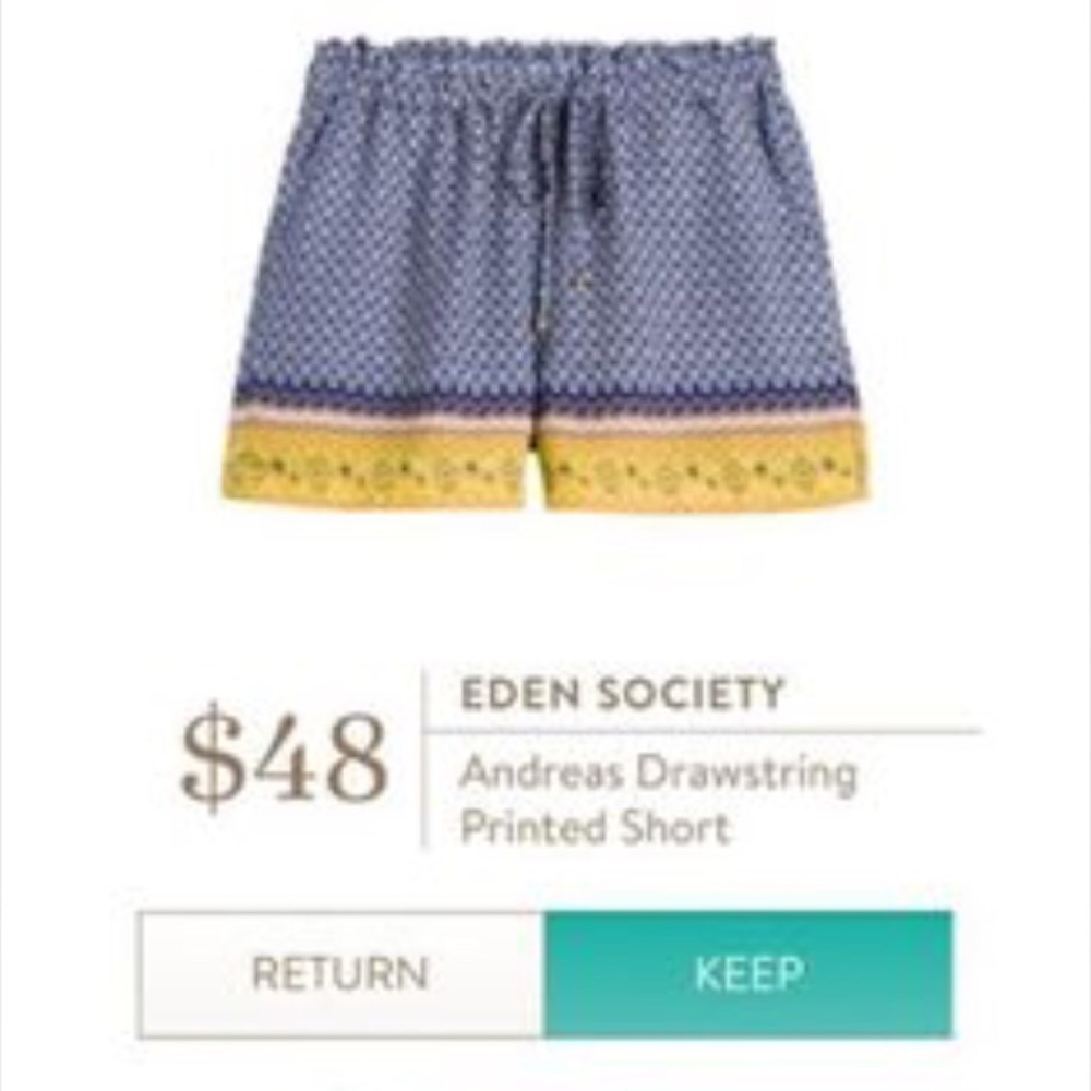 Eden Society Andreas Drawstring Printed Shorts